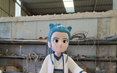 超萌3D打印玻璃鋼卡通敖丙雕塑來襲
